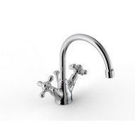 800 Monoforo lavabo collo girevole - L190 x H155 mm - Rubinetteria Zazzeri 2000 3102 A00  - 1