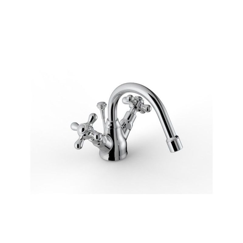 800 Bidet Einlochbatterie Schwenkauslauf - L150 x H95 mm - Rubinetteria Zazzeri 2000 3201 A00  - 1
