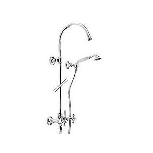 800 Wall mounted shower Set with hand shower and Shower head - Rubinetteria Zazzeri 2000 N610 A00 - 1