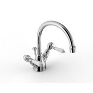 803 Monoforo lavabo collo girevole - L189 x H155 mm - Rubinetteria Zazzeri 2003 3102 A00  - 1