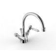 803 Monoforo lavabo collo girevole - L189 x H155 mm - Rubinetteria Zazzeri 2003 3102 A00  - 1