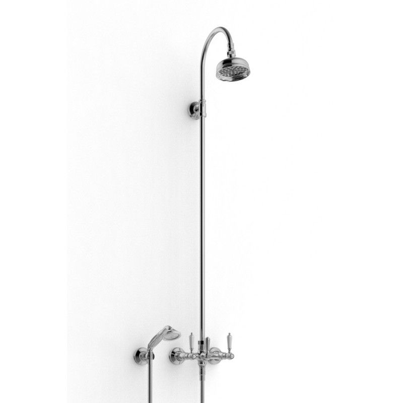 803 Wall mounted shower Set with hand shower and Shower head - Rubinetteria Zazzeri 2003 N610 A00 - 1