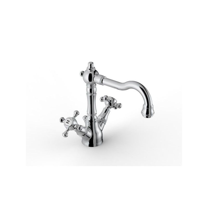 Kent Single-hole sink mixer with swivel neck - Rubinetteria Zazzeri 5500 3103 A00 - 1