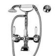 Kent 3 Wall mounted bathtube Set with connection for wall hand shower - Rubinetteria Zazzeri 5502 0401 A00  - 1
