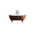Admiral Copper Effect Cast iron Bathtub 182LxH73xD81 with feet Eagle DEVON&DEVON - 1