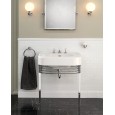 Blues Metallgestell fuer Waschbecken  blues L71xH87,5xD56,5 mit Beinen aus Chrom DEVON&DEVON - 1