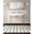 Crystal Memphis Console for double Basin wide L124,5xH88,3xD56,5 with legs finish in Chrome DEVON&DEVON - 1