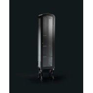 Dancer 2 Glass Cabinet  in lacquered wood L40xH180xD30 DEVON&DEVON - 1
