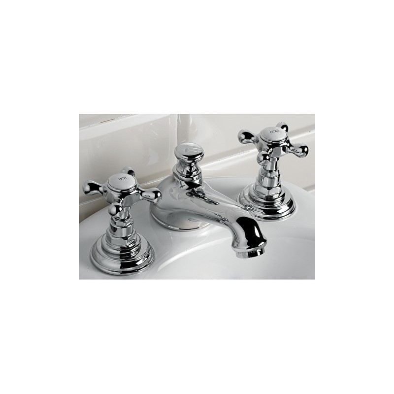 Austin Robinetterie pour Bidet 3 Trous avec tirette - Chrome DEVON&DEVON - 1