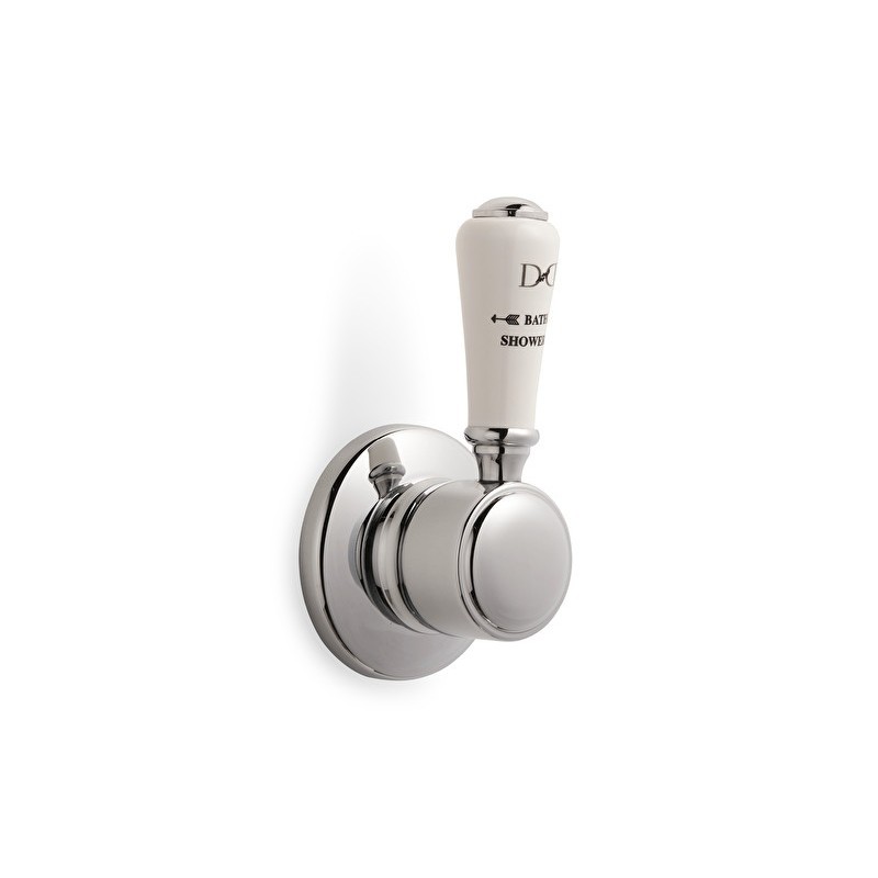 Inverseur encastré avec levier en porcelaine - Chrome DEVON&DEVON - 1