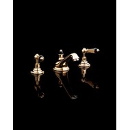 Black Diamond Batteria lavabo 3 fori con saltarello - Oro Chiaro DEVON&DEVON - 1