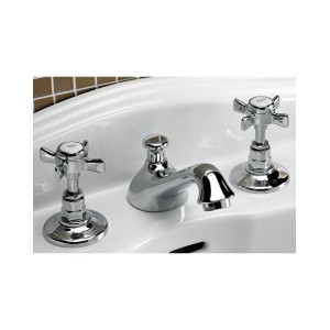 Coventry Robinetterie pour Lavabo 3 trous avec tirette - Chrome DEVON&DEVON - 1