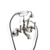Dandy Bath Shower Mixer Wall mounted with hose and handset - Chrome DEVON&DEVON - 1