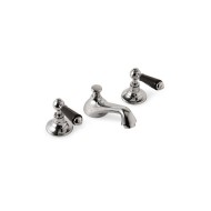 Black Dandy 3 Hole Basin Set with Pop Up waste - Chrome DEVON&DEVON - 1