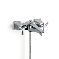 Time Bath Shower Mixer Wall mounted with hose and handset - Chrome DEVON&DEVON - 1