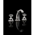 King Excelsior 3 Hole Basin Set with Pop Up waste - Chrome DEVON&DEVON - 1
