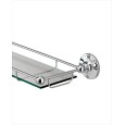 Cavendish Glass Shelf L57xH6xD16 with Finish Chrome DEVON&DEVON - 1