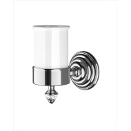 Diamond Zahnbürstenhalter mit Keramikglas L7,5xH14,8xD13 mit Finitur Poliernickel DEVON&DEVON - 1