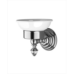 Diamond Soap Dish L11,5xH11xD13 with Finish Polished Nickel DEVON&DEVON - 1