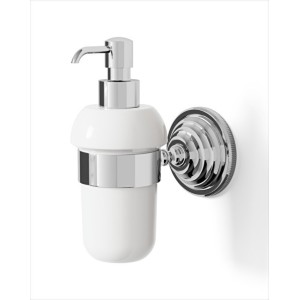 Diamond Dispencer Soap Dish L7,6xH17,2xD14,1 with Finish Polished Nickel DEVON&DEVON - 1