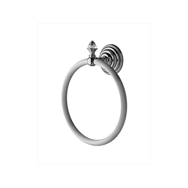 Diamond Handtuchring L21xH25xD8,5 mit Finitur Poliernickel DEVON&DEVON - 1