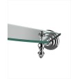 Diamond Glass Shelf L60xH10xD18,5 with Finish Polished Nickel DEVON&DEVON - 1