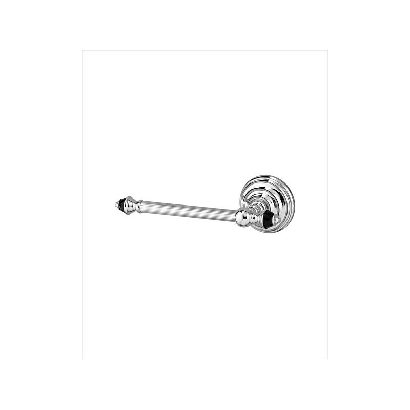 Diamond Porte Rouleau Papier Hygienique L22,5xH7,6xD8,5 avec Finitions Nickel Poli DEVON&DEVON - 1