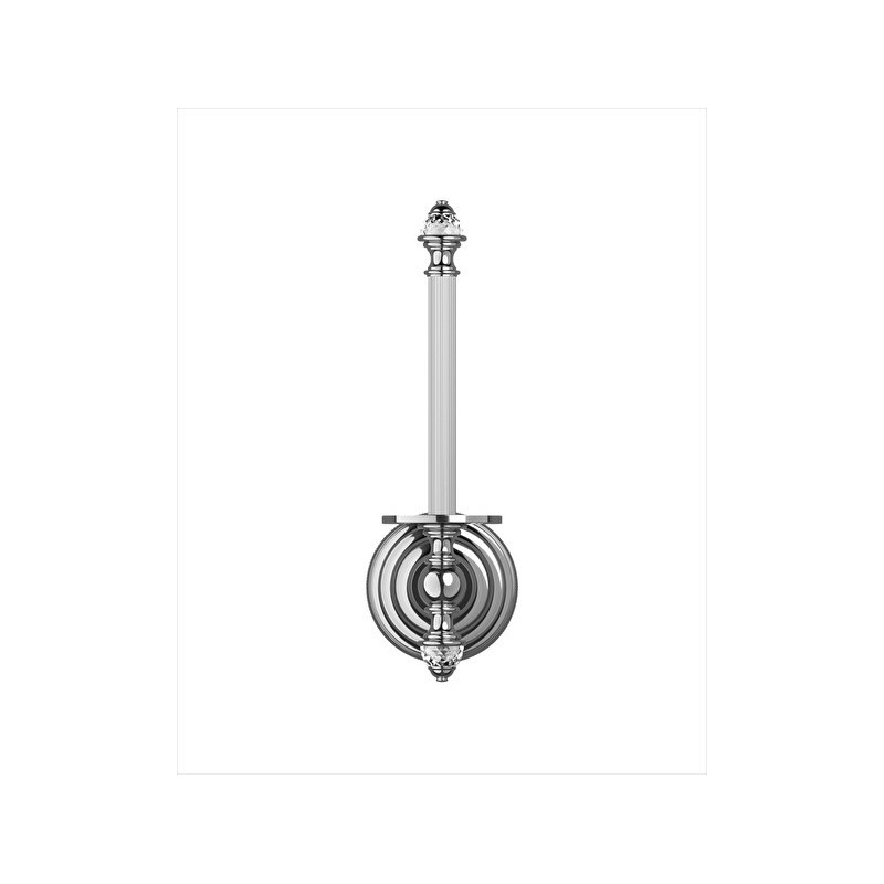 Diamond Porte Rouleau Papier Hygienique de reserve L7,6xH24,5xD10 avec Finitions Nickel Poli DEVON&DEVON - 1