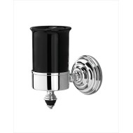Black Diamond Porte Brosses a Dent avec Verre en Ceramique L7,6xH14,8xD13 avec Finitions Chrome DEVON&DEVON - 1