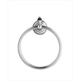 Black Diamond Anneau porte serviettes L21xH25xD8,5 avec Finitions Chrome DEVON&DEVON - 1