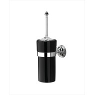 Black Diamond Toilet Brush Holder L11,5xH40,5xD17,3 with Finish Chrome DEVON&DEVON - 1