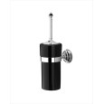 Black Diamond Toilet Brush Holder L11,5xH40,5xD17,3 with Finish Chrome DEVON&DEVON - 1