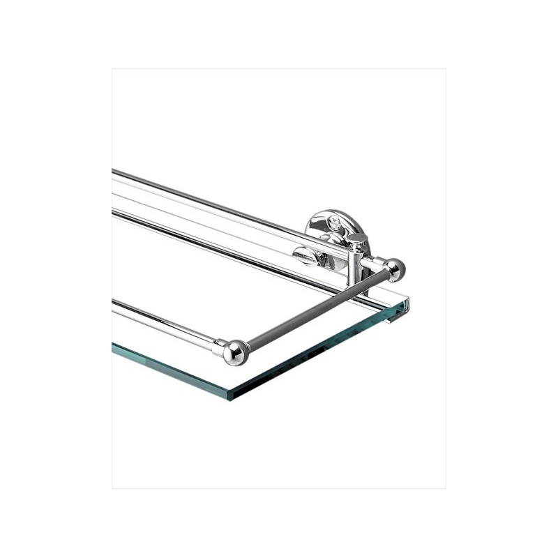 First Class Crystal shelf L61,3xH5xD15,7 with Chrome finish DEVON&DEVON - 1