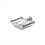 First Class Small wall-mounted soap holder L15,5xH6xD15 with Chrome finish DEVON&DEVON - 1