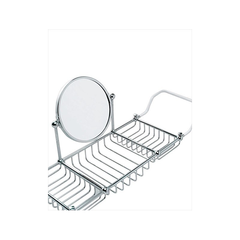 First Class Traverse for bathtub with double mirror L73 / 80xH28xD19,3 with Chrome finish DEVON&DEVON - 1