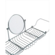 First Class Seifenschale fuer Badewanne mit Doppelseitigem Spiegel L73/80xH28xD19,3 mit Finitur Chrom DEVON&DEVON - 1
