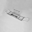 First Class Traverse for bathtub with tablet stand L77.5 / 95xH24.2xD15 with Chrome finish DEVON&DEVON - 1