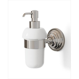 Gemstone Dispenser Porte Savon L7,6xH17,2xD14,1 avec Finitions Nickel Poli DEVON&DEVON - 1