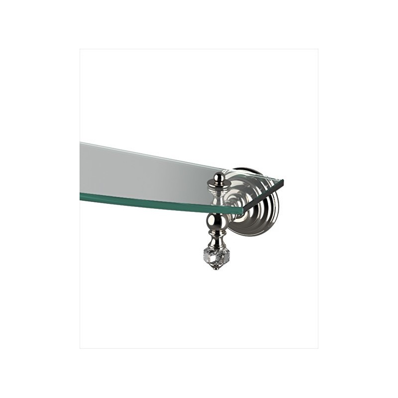Gemstone Crystal shelf L60xH10xD18,5 with Polished Nickel finish DEVON&DEVON - 1