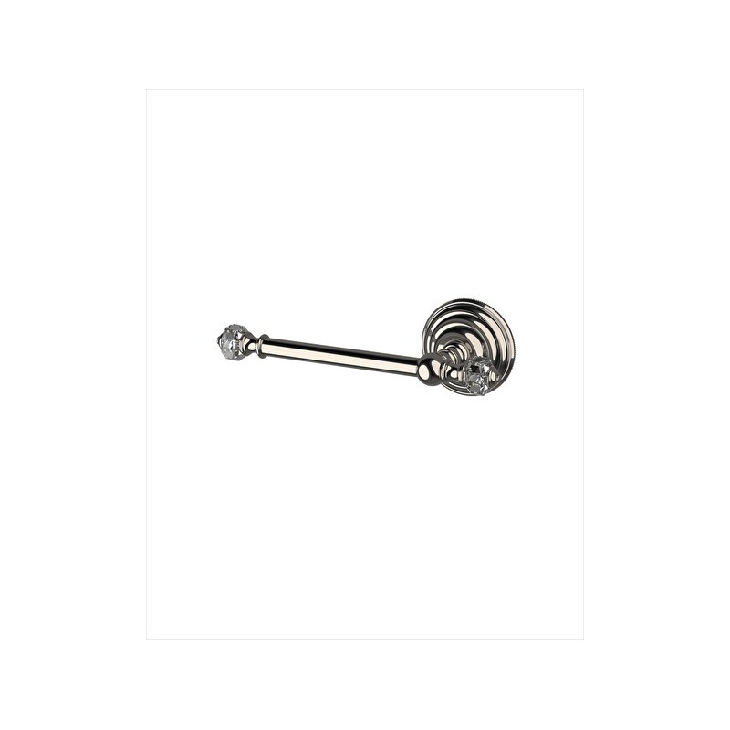 Gemstone Porte Rouleau Papier Hygienique L23xH7,6xD8,5 avec Finitions Nickel Poli DEVON&DEVON - 1
