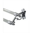 Mayfair Double towel rail L55,5xH8,2xD13 with Chrome finish DEVON&DEVON - 1
