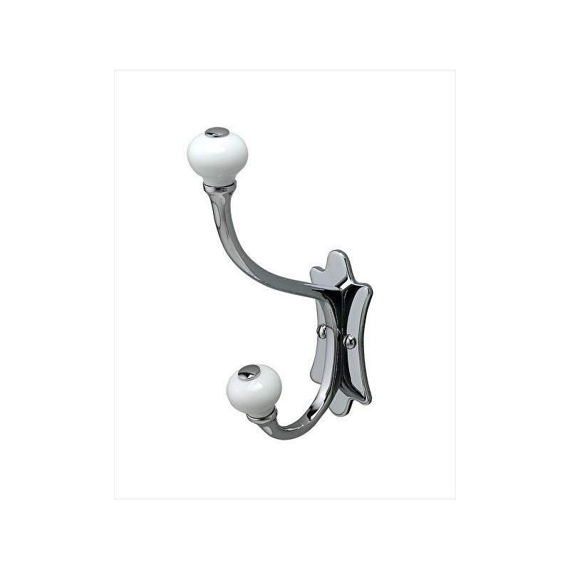 Mayfair Porte Manteau Double L3,9xH16xD8,9 avec Finitions Chrome DEVON&DEVON - 1