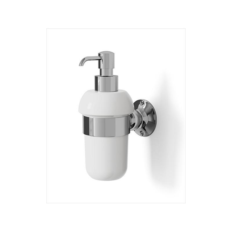New York Dispenser Porte Savon L7,6xH17,2xD11,8 avec Finitions Chrome DEVON&DEVON - 1