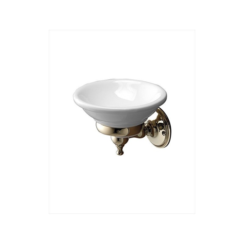 Old Navy Porte Savon L11,8xH9xD12,5 avec Finitions en Or clair DEVON&DEVON - 1