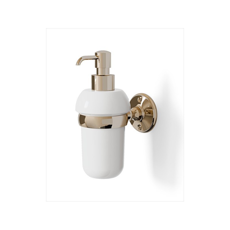 Old Navy Soap dispenser L7,6xH17,2xD12,4 with Light Gold finish DEVON&DEVON - 1