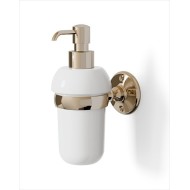 Old Navy Dispenser Porte Savon L7,6xH17,2xD12,4 avec Finitions en Or clair DEVON&DEVON - 1