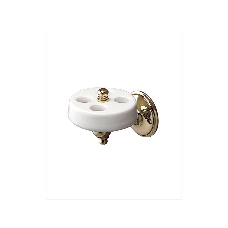 Old Navy Toothbrush holder L7,7xH8,1xD10,5 with Light Gold finish DEVON&DEVON - 1