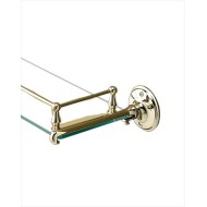 Old Navy Crystal shelf L53,8xH6,1xD15 with Light Gold finish DEVON&DEVON - 1
