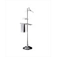 Single porte Serviettes avec Porte Objects en Ceramique sur Pied L60xH162,5xD33,1 avec Finitions Chrome DEVON&DEVON - 1