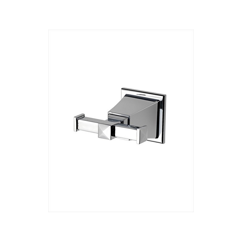 Time Porte Manteau Double L8,8xH5,5xD8 avec Finitions Chrome DEVON&DEVON - 1